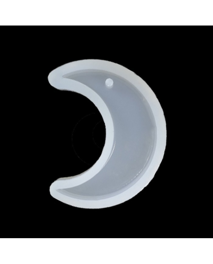 Reçine Epoksi Anahtarlık Ay Modeli Delikli A4