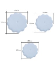 Kek Standı Epoksi ve Beton Silikon Kalıp - Dalgalı -Kod:372