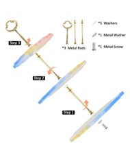 Kek Standı Epoksi ve Beton Silikon Kalıp - Dalgalı -Kod:372