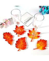 Reçine Epoksi Büyük Bardak Altı Yaprak Model-Kod:373