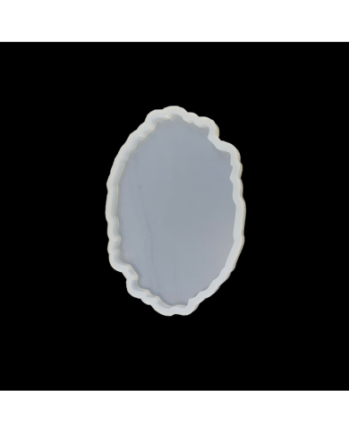 Bardak Altı Reçine Epoksi Kalıp - Oval Dalgalı - B16