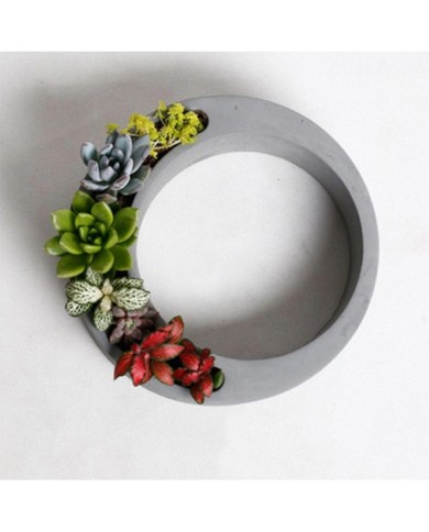 Beton Saksı Dekoratif Kalıbı - Yuvarlak