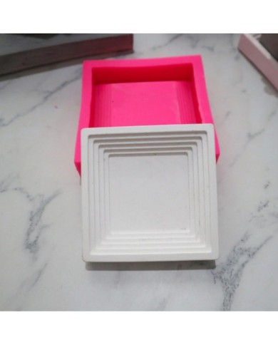 Saksı Altı Silikon Beton Kalıp - Kare