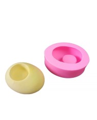 Silikon Beton Saksı Kalıbı - Oval