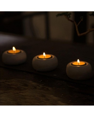 Yuvarlak Tealight Mumluk Silikon Kalıbı