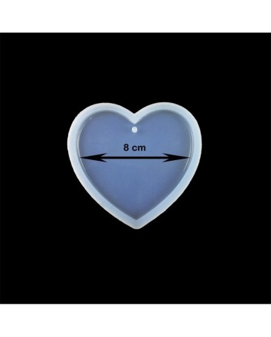 Kalp Magnet Reçine Epoksi Kalıbı - TM4