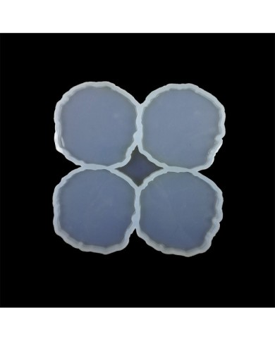 Dörtlü Yuvarlak Magnet Reçine Epoksi Kalıbı 7 cm - ÇM1