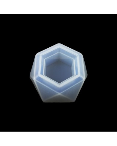 Altıgen Saksı - Reçine Epoksi ve Beton Kalıbı -Kod:379