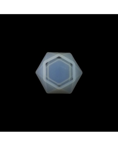 Altıgen saksı - Reçine Epoksi, Mum ve Beton Kalıbı -Kod:948