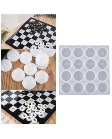 Tavla Dama Pulu Reçine Epoksi ve Beton Kalıbı -Kod:918