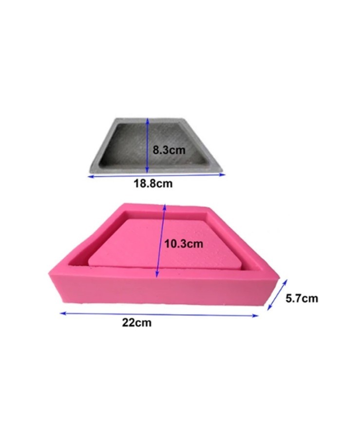 Beton Saksı Silikon Kokulu Taş ve Beton Kalıbı