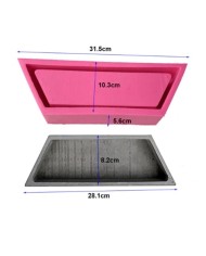 Beton Saksı ve Üçgen Dekoratif Kalıbı