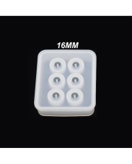 16 mm Yuvarlak Boncuk Tesbih Reçine Silikon Kalıbı -Kod:249