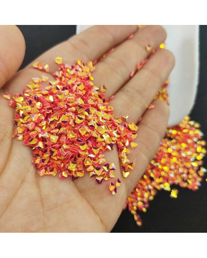 Üçgen Pul Kırığı - Parlak Lav Kırmızısı 10 gr