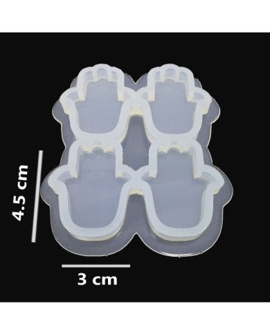 Reçine silikon Kalıbı - Fatma eli Dörtlü- DK4