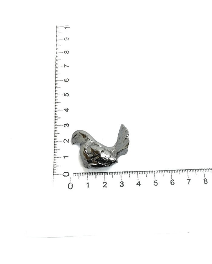 Epoksi Tepsi Kulp Başlığı Kuş Gümüş Model Bir Çift