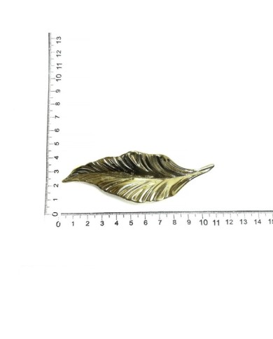 Epoksi Tepsi Kulbu ,Yaprak Model Gold - 1 Adet