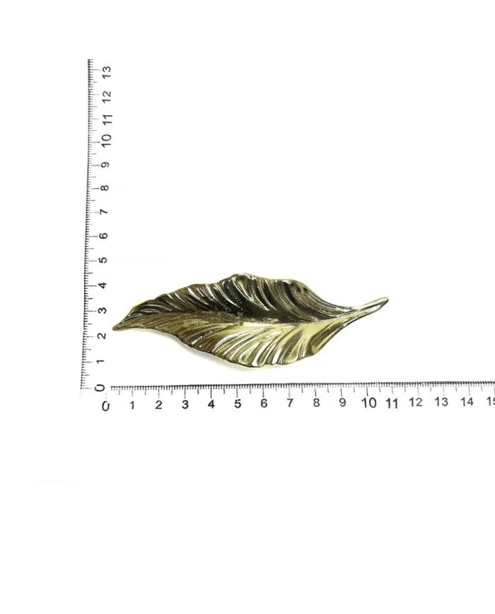 Epoksi Tepsi Kulbu ,Yaprak Model Gold - 1 Adet