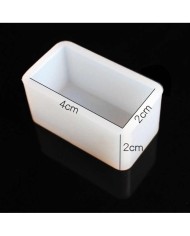Dikdörtgen Reçine Epoksi,Mum,Sabun ve Beton Kalıbı 4 cm - Kod:18