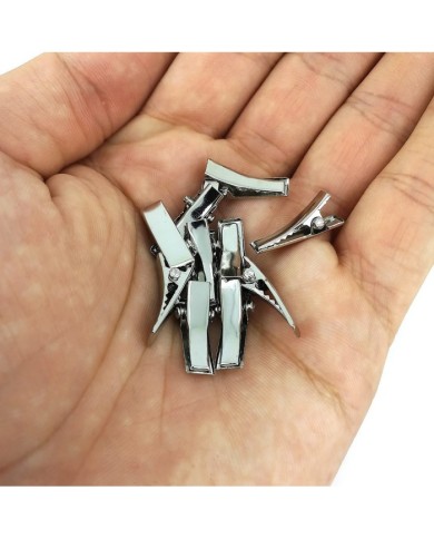 5 adet Reçine Epoksi Takı Kıskacı - Gümüş