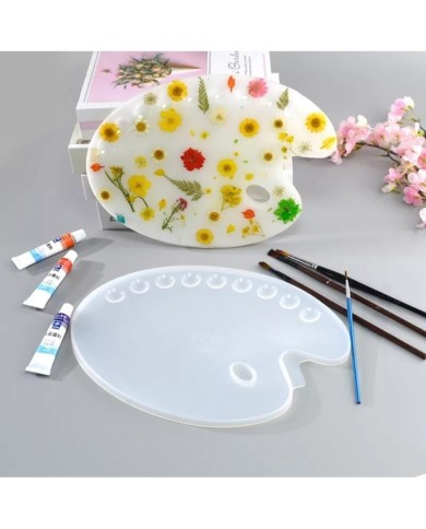 Boya Paleti Reçine Epoksi ve Beton Kalıbı -Kod:972