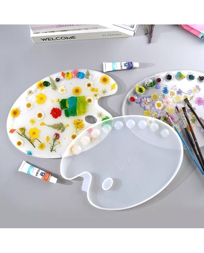 Boya Paleti Reçine Epoksi ve Beton Kalıbı -Kod:972