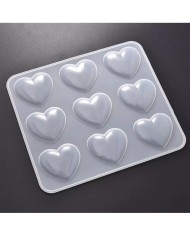 Çoklu Kalp Reçine Epoksi ve Sabun Kalıbı -Kod:275