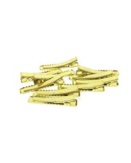 5 adet Takı Tokası Timsah Agız - Gold