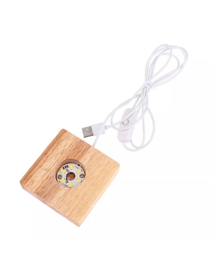 Led  Kare Reçine Epoksi Lambası