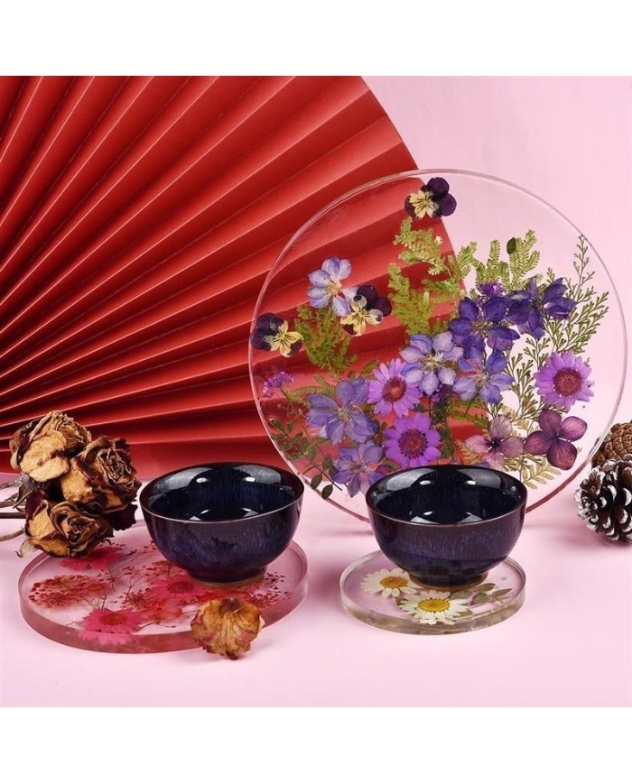 5 Adet Daire Model - Reçine Epoksi Kalıp 23 cm  - T13