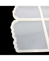 5 Adet Dörtlü Bardakaltı Kalıp - Reçine Epoksi Kalıp - ÇB4