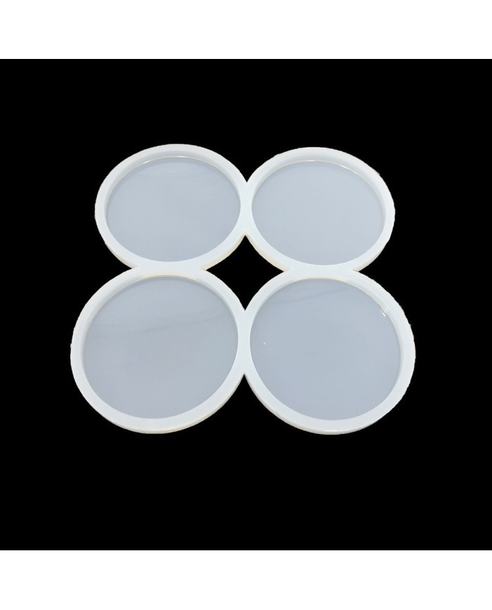 5 ADET Yuvarlak Dörtlü Kalıp - Reçine Epoksi Kalıp - ÇB3