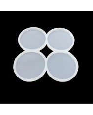 5 ADET Yuvarlak Dörtlü Kalıp - Reçine Epoksi Kalıp - ÇB3