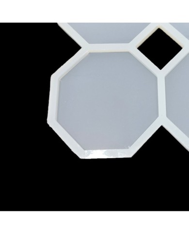 5 ADET Dörtlü Altıgen Kalıp - Reçine Epoksi Kalıp - ÇB2