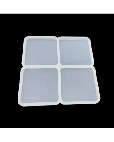 5 ADET Kare Dörtlü Kalıp - Reçine Epoksi Kalıp - ÇB1