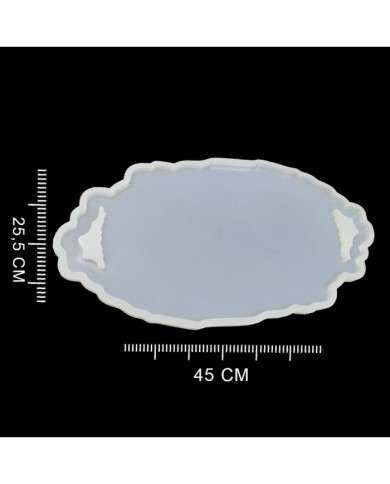 5 ADET Kulplu Tepsi - Reçine Epoksi Kalıp - T9