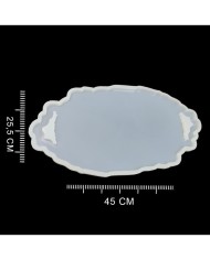 5 ADET Kulplu Tepsi - Reçine Epoksi Kalıp - T9
