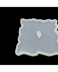 5 ADET Delikli Bardak Altı Reçine Epoksi Kalıp - Kare -B8