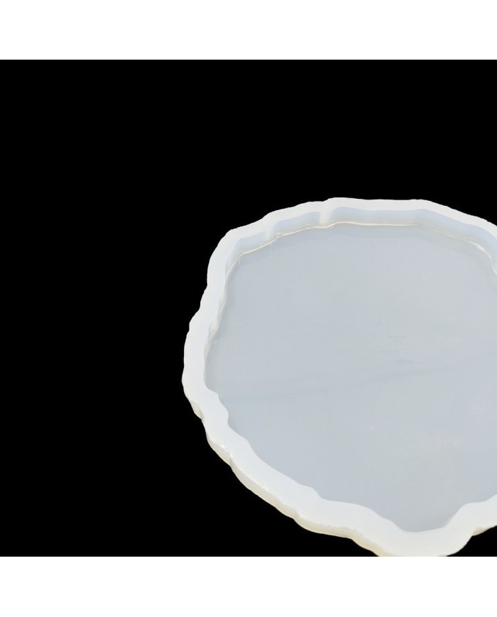 5 Adet Tırtıklı Bardak Altı Reçine Epoksi Kalıp - Yuvarlak - B6