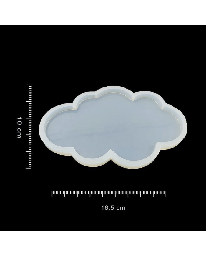 5 ADET Bardak Altı - Reçine Epoksi Kalıp - Bulut - B4