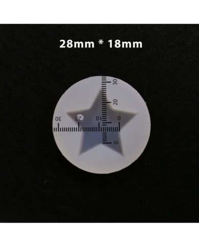 5 ADET Delikli Yıldız - Reçine Epoksi Kalıp - E8