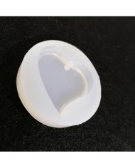 5 Adet Kıvrımlı Delikli Kalp - Reçine Epoksi Kalıp- E7