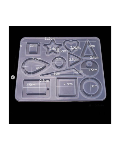 EPOKSİ REÇİNE SİLİKON KALIP - ÇOKLU TAKI KALIBI - 125