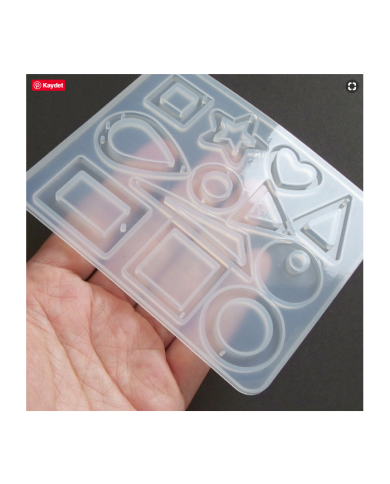 EPOKSİ REÇİNE SİLİKON KALIP - ÇOKLU TAKI KALIBI - 125