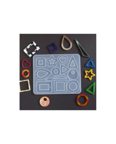 EPOKSİ REÇİNE SİLİKON KALIP - ÇOKLU TAKI KALIBI - 125