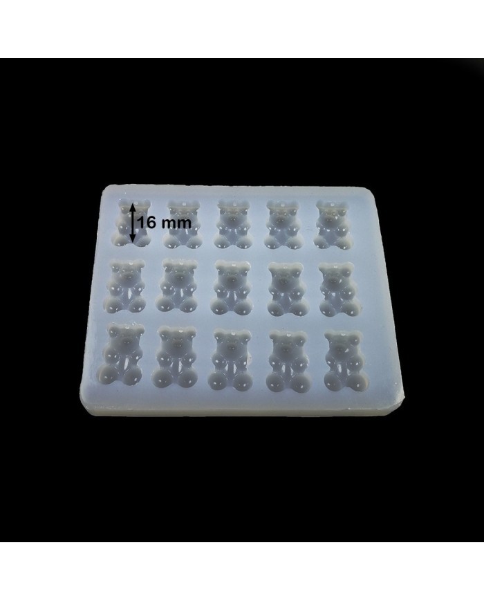 5 Adet - BÜYÜK HARİBO AYI REÇİNE EPOKSİ KALIBI - H1