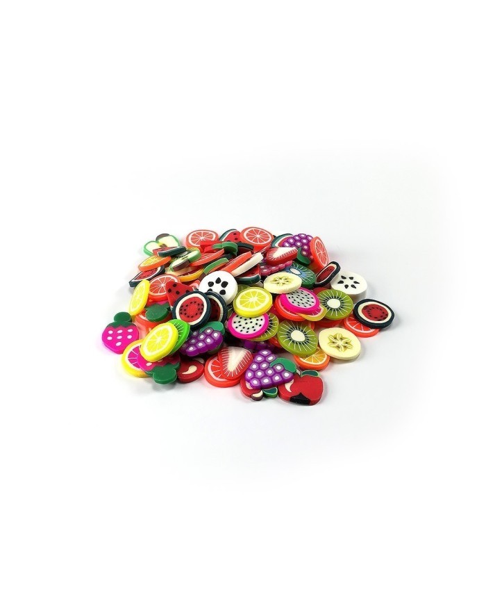 Mini Meyve Renkli Pul Paketi - 5 gram - Epoksi Süsleme Pulu - 10mm