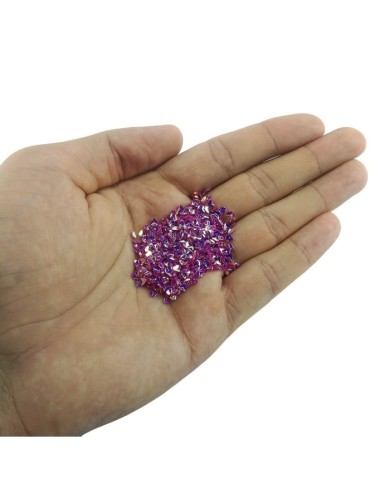 Üçgen Pul Kırığı - Parlak Pembe 10 gr