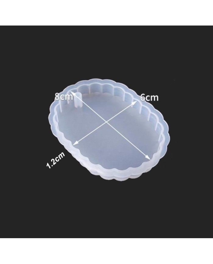 Dalgalı Takı Reçine Epoksi Silikon Kalıp-Kod:41