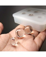 5 Adet - Yuvarlak Boncuk Tesbih Reçine Silikon Kalıbı -16 mm  249